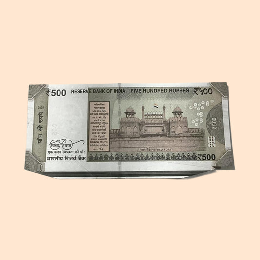 Rs 500 Note Error or Misprint Serial 994800 | Extra Paper Rare Collectible - Collection Bazzar