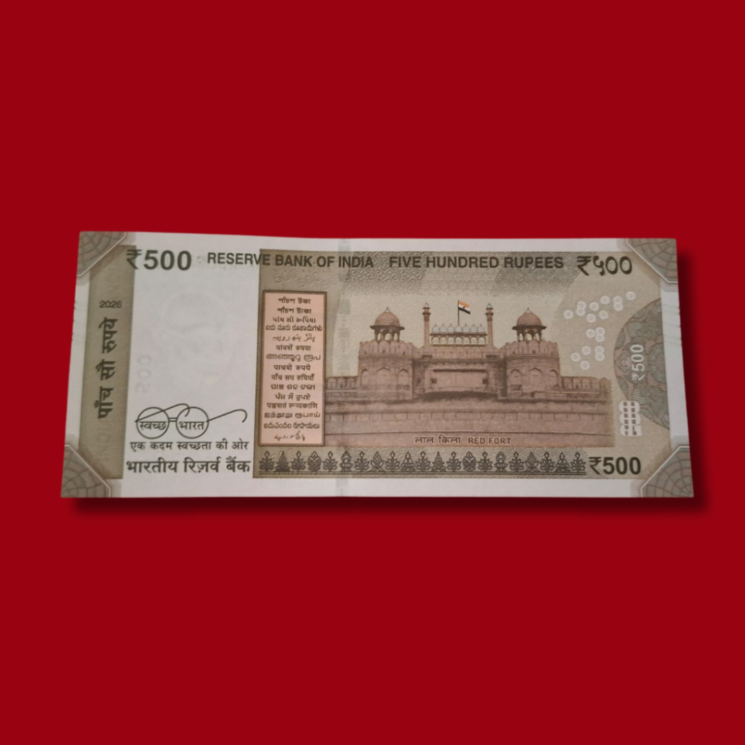 Rs 500 Lower Number 000500 Serial 500 Number Rare - Collection Bazzar
