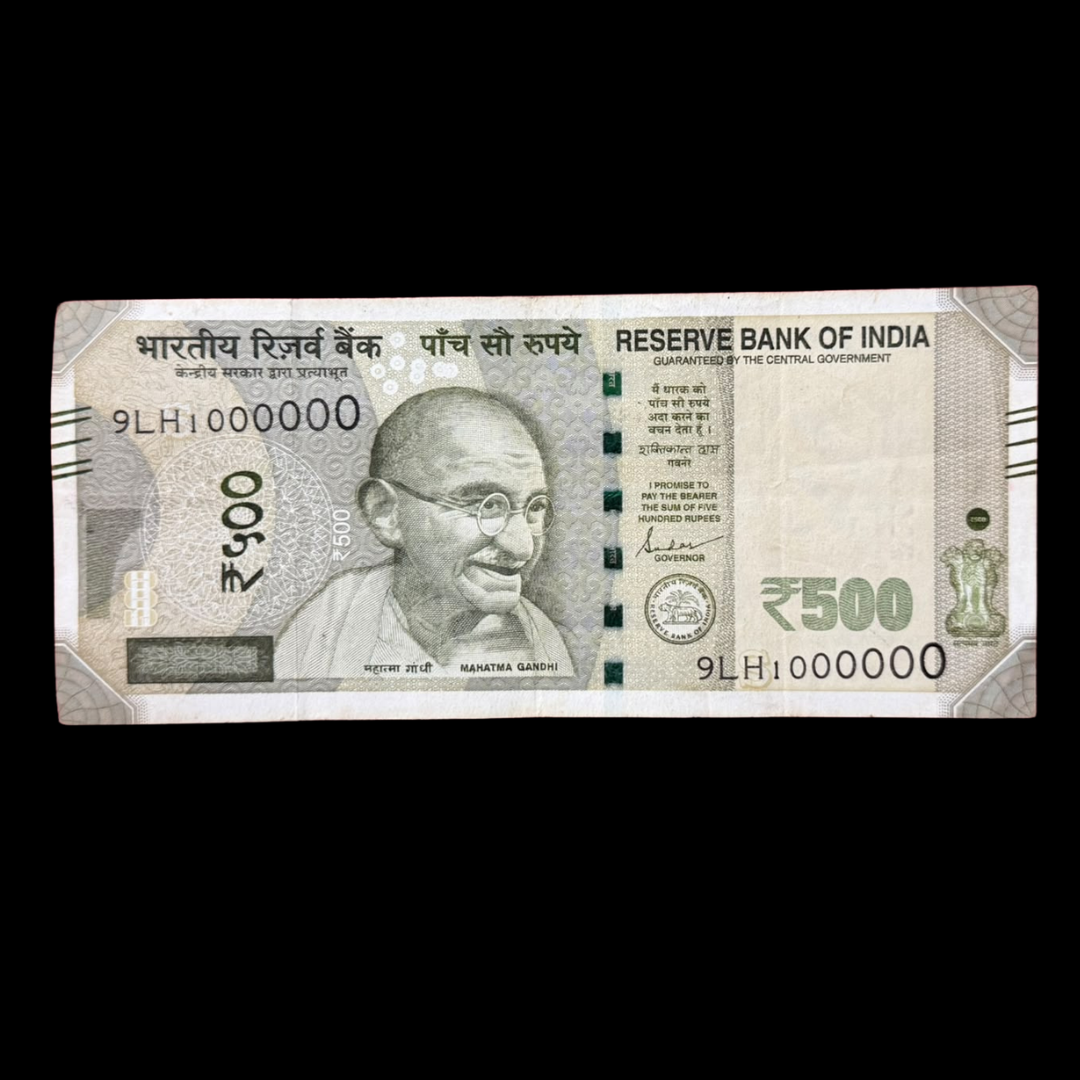 Rs 500 Note 1 Million Number 1000000 Rare Collectible Item - Collection Bazzar