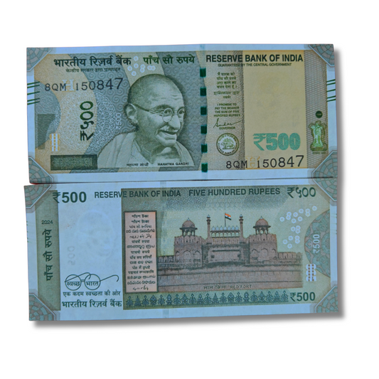 Rs 500 Note Independence Day 15.0847 Gem Unc Condition Governor Name Shakti Kant Das Extremely Rare Date - Collection Bazzar