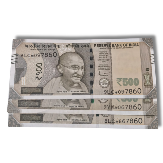 Rs 500 Note 3 Note Set With 786 Holy Number | Bismillah Special Collection - Collection Bazzar