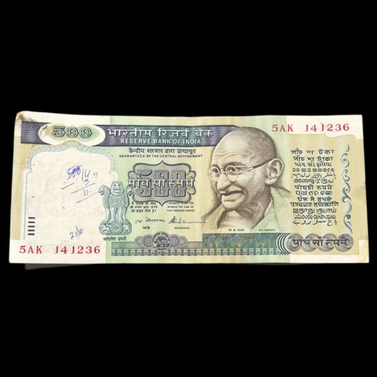 Rs 500 Note – Dandi Yatra Series – 5AK 141236 Old Items - Collection Bazzar