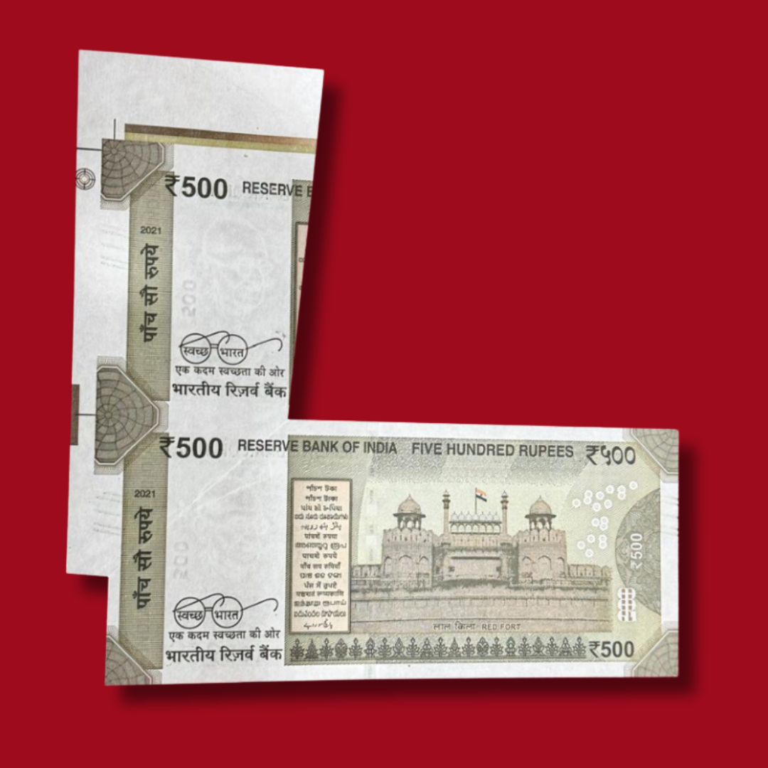 Rs 500 Note Extra Huge Paper Extremely Rare GEM UNC - Collection Bazzar