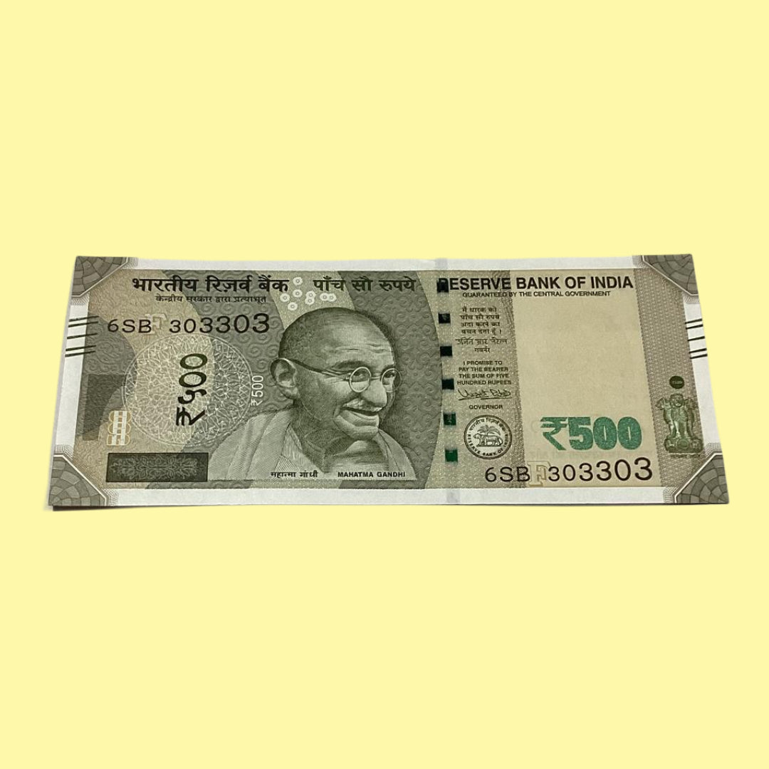 Rs 500 Note Serial 303303 Doubling Number