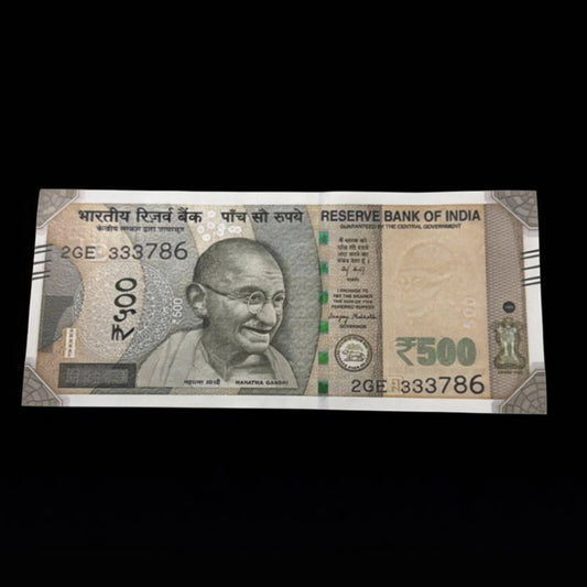 Rs 500 Note Triple Repeater 333 Lucky 786 Rare - Collection Bazzar