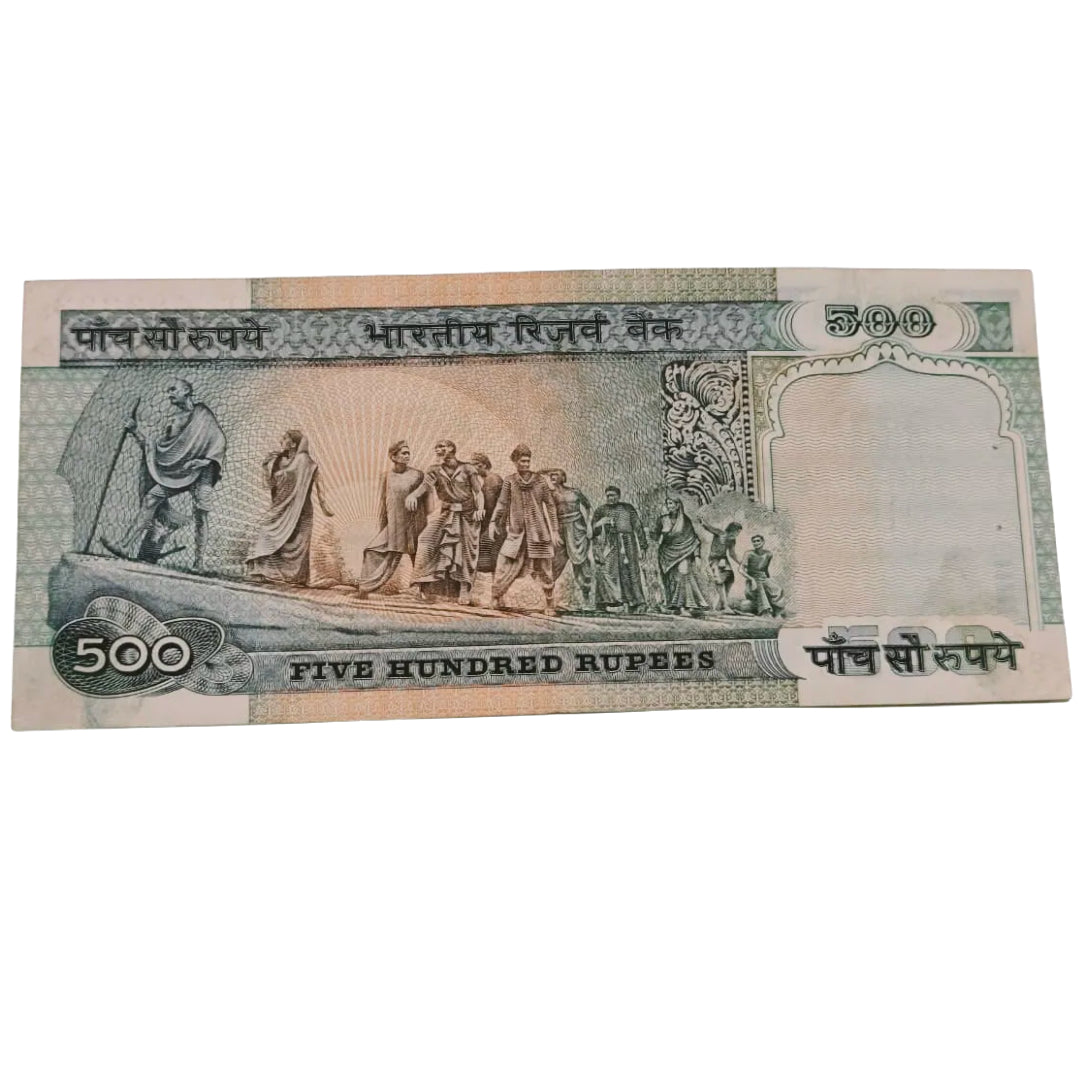 Rs 500 note 1st issue  governor vaikatraman sign with fancy serial nunber 483333 unc condition - Collection Bazzar