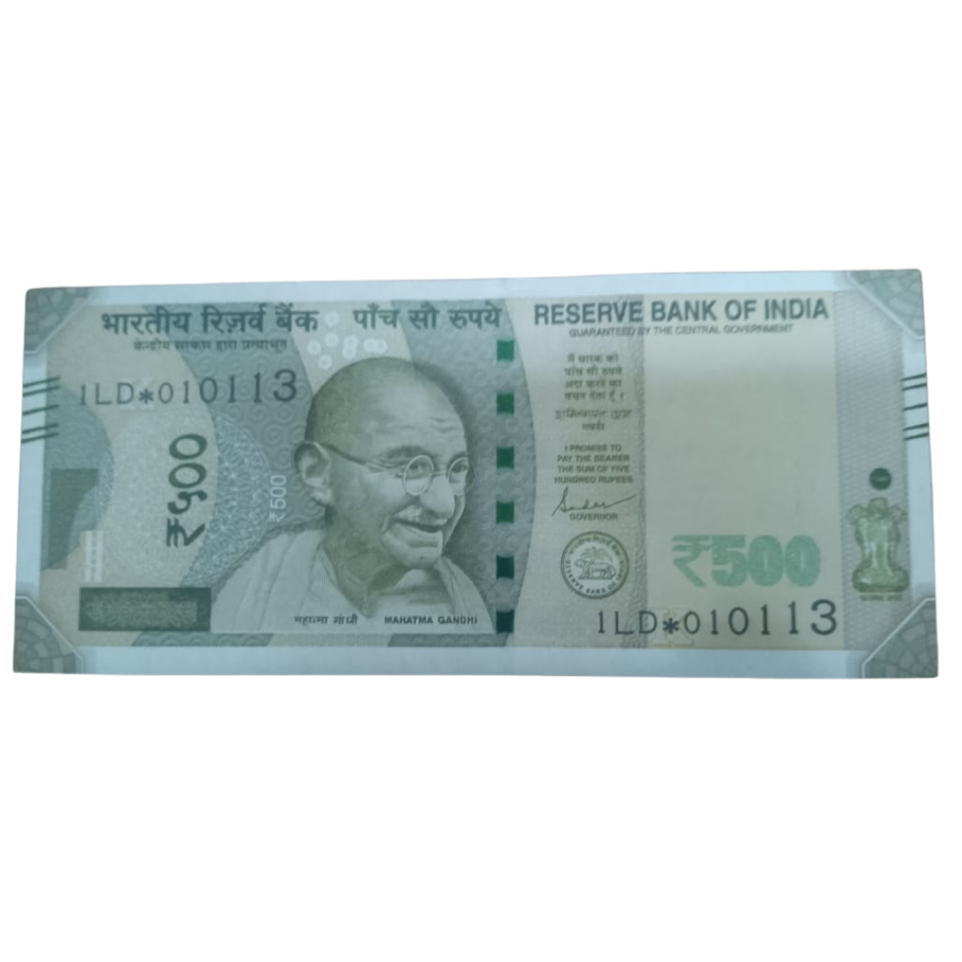 Rs 500 Star Birthday 01.01.13 Governor Shaktikant Das UNC Condition - Collection Bazzar