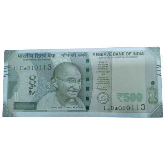 Rs 500 Star Birthday 01.01.13 Governor Shaktikant Das UNC Condition - Collection Bazzar