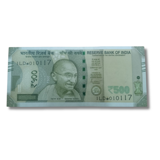 Rs 500 Star Birthday 01.01.17 Governor Shaktikant Das UNC Condition - Collection Bazzar