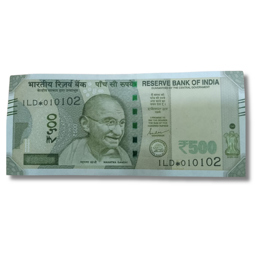 Rs 500 Star Birthday 01.01.02 Governor Shaktikant Das UNC Condition - Collection Bazzar