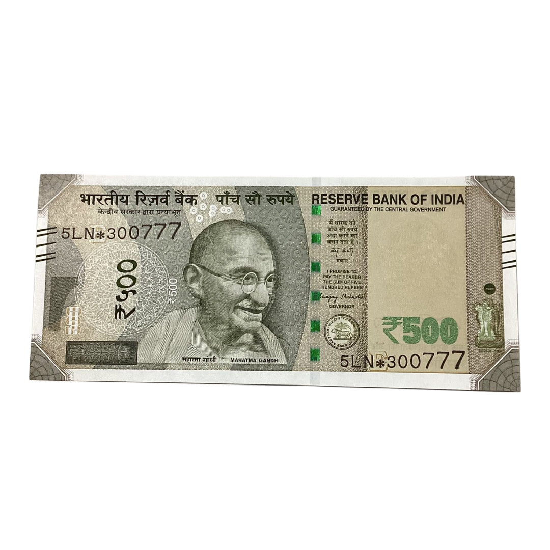 Rs 500 Star Note 300777 fancy New Series  Collectible - Collection Bazzar