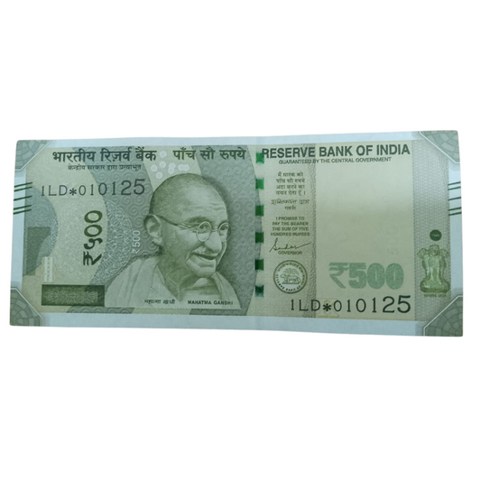 Rs 500 Star Birthday 01.01.25 Governor Shaktikant Das UNC Condition - Collection Bazzar