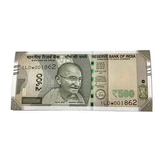 Rs 500 Star Note 001862 New Series  Collectible - Collection Bazzar