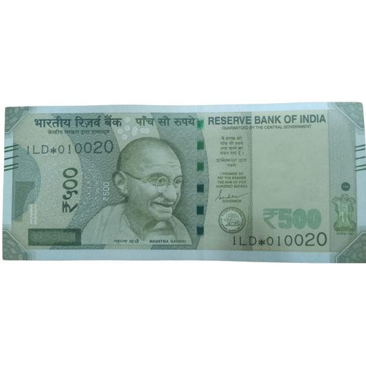 Rs 500 Star Birthday 01.00.20 Governor Shaktikant Das UNC Condition - Collection Bazzar