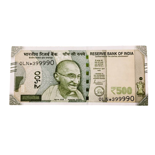 Rs 500 note star 0LN prefix  rare collectible - Collection Bazzar