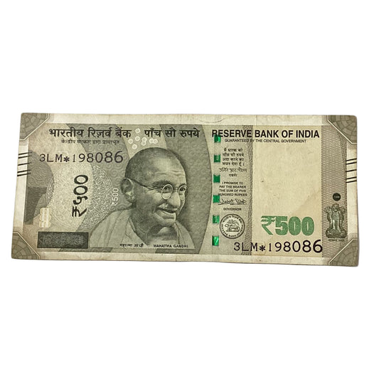 Rs 500 Star Note 198086 fancy New Series  Collectible - Collection Bazzar