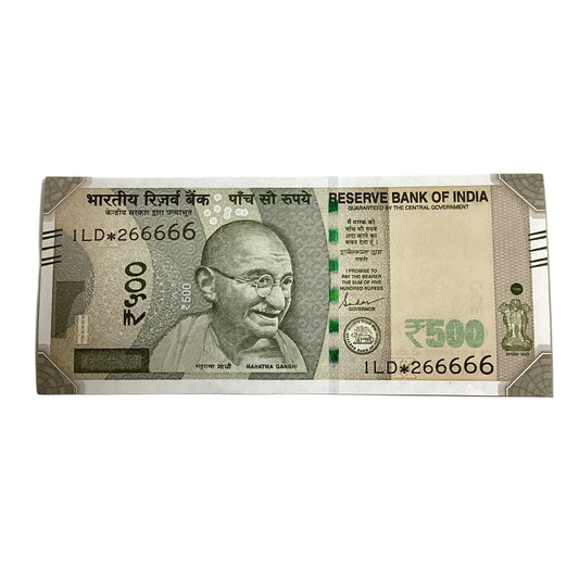 Rs 500 Star Note 266666 fancy five times 6 New Series  Collectible - Collection Bazzar