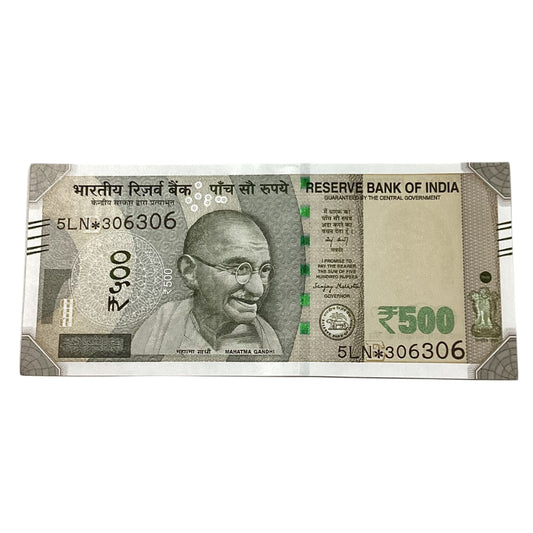Rs 500 Star Note 306306 doubling number fancy New Series  Collectible - Collection Bazzar