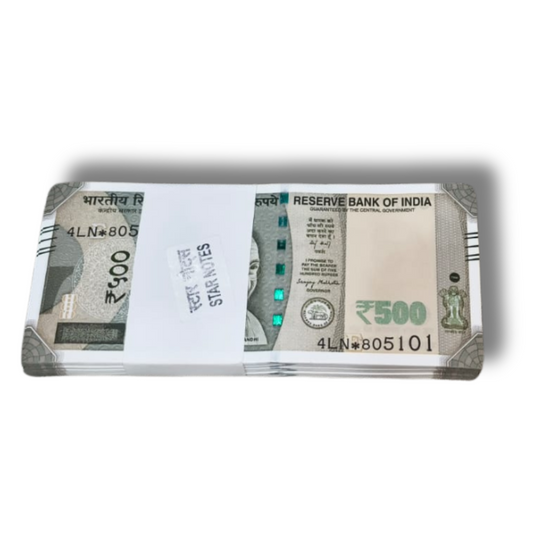 Rs 500 Note Star Bundle year 2025 Sanjay Malhotra 100 Notes - Collection Bazzar