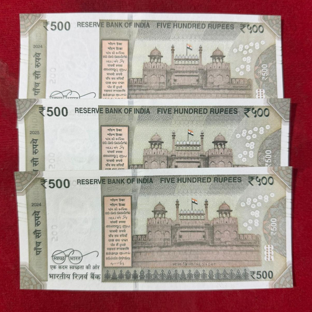 Rs 500 Star Note Doubling Number Each Note Price Mention - Collection Bazzar