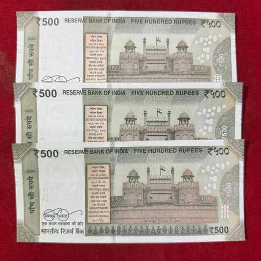 Rs 500 Star Note Doubling Number Each Note Price Mention - Collection Bazzar