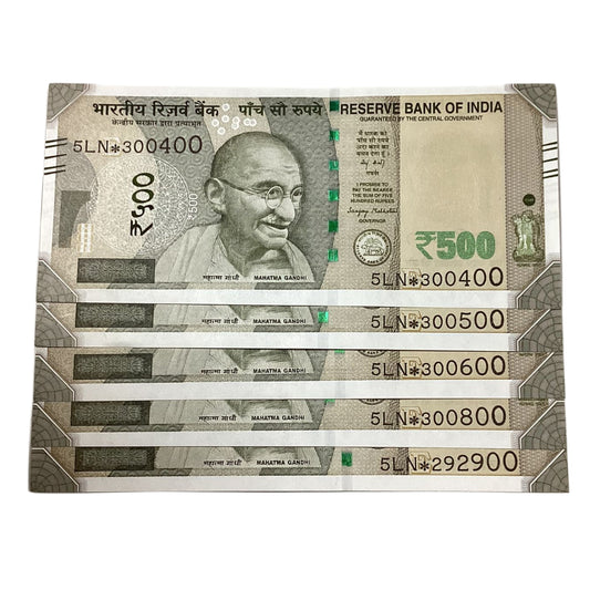 Rs 500 Star Note  fancy New Series  Collectible each note price - Collection Bazzar