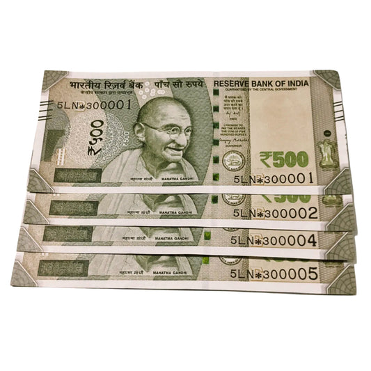 Rs 500 Star Note  fancy New Series  Collectible each note price - Collection Bazzar