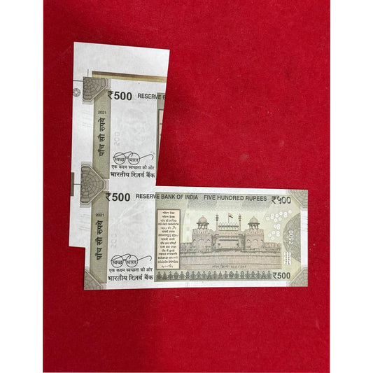 Rs 500 bank note india extra huge paper extremely rare  gem unc condition - Collection Bazzar