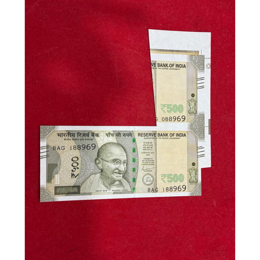 Rs 500 bank note india extra huge paper extremely rare  gem unc condition - Collection Bazzar