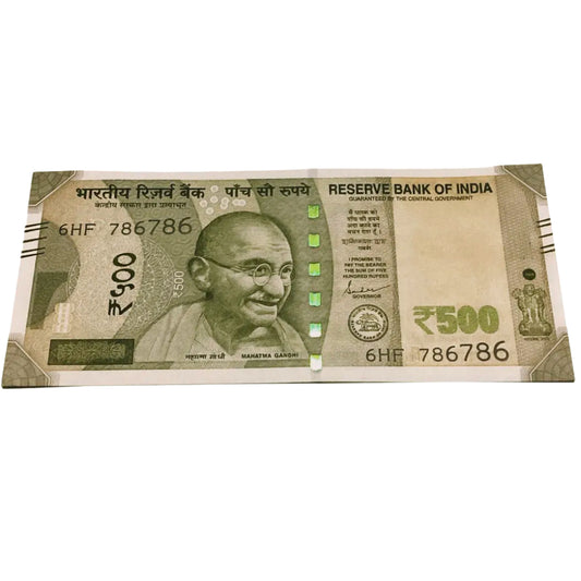 Rs 500 new holy bismilla no 786786 prefix 6HF SHAKTIKANT DAS Gov - Collection Bazzar