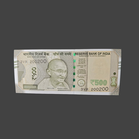 Rs 500 note 200200 doubling number governor shaktikant das rare collectible - Collection Bazzar