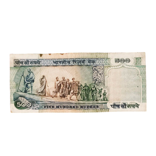 Rs 500 note 357473 governor r n malhotra rare collectible - Collection Bazzar