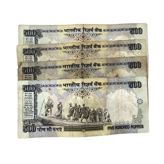 Rs 500 note governor c rangrajan Bimal Jalandhar rare collectible 4 pis - Collection Bazzar