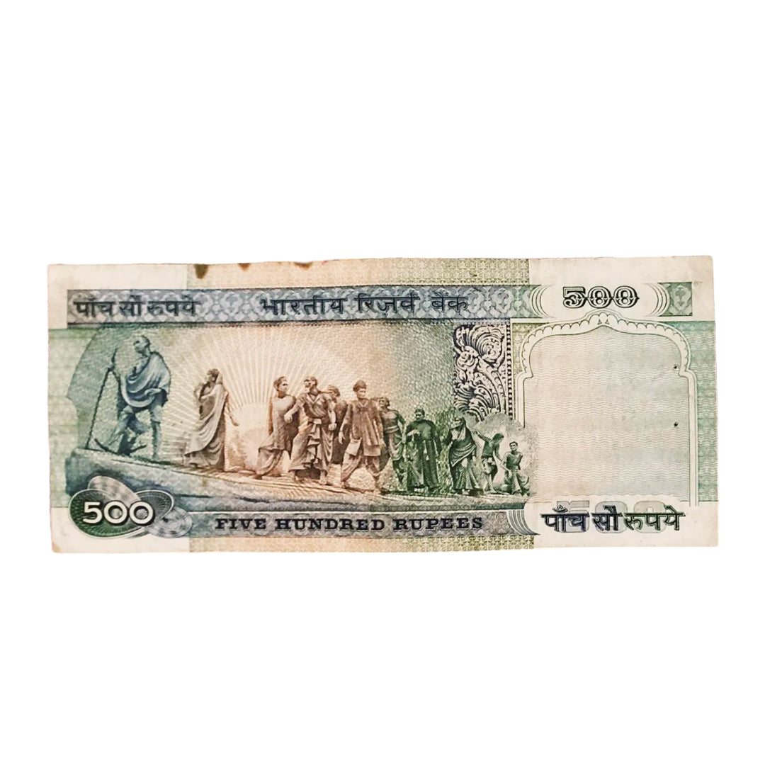Rs 500 note 213763 governor r n malhotra rare collectible - Collection Bazzar