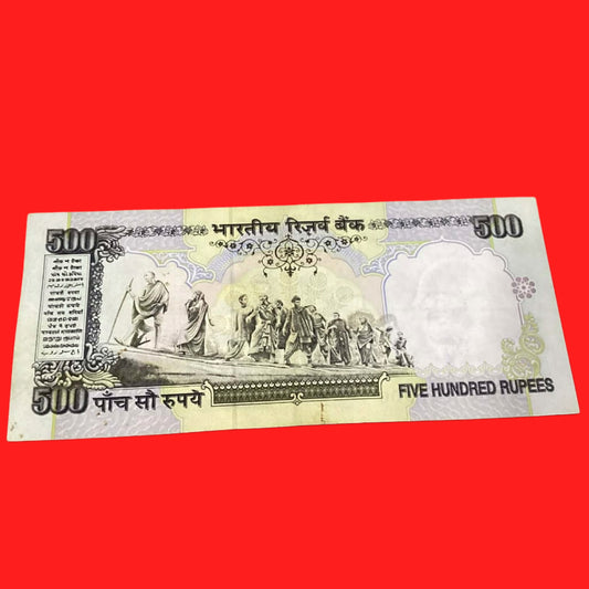 Rs 500 old issue note silver thread 128018 governor C rangrajan - Collection Bazzar