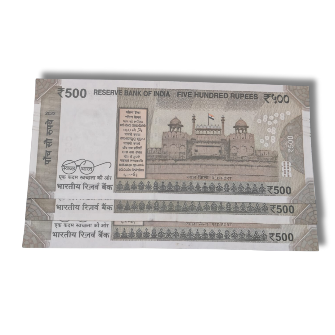 Rs 500 Note 3 Note Set With 786 Holy Number | Bismillah Special Collection - Collection Bazzar