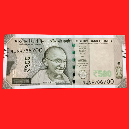 Rs 500 star 786  ( Bismilla rahim no) *786700 (786 and 007) rare - Collection Bazzar