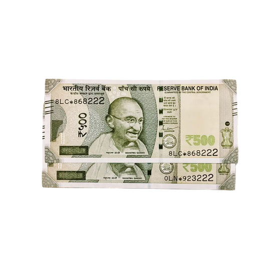 Rs 500 star note ending 222 rare collectible each note - Collection Bazzar