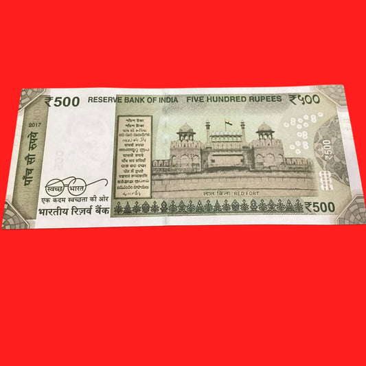 Rs 500 super lower number  000008 goveror urjit patel - Collection Bazzar