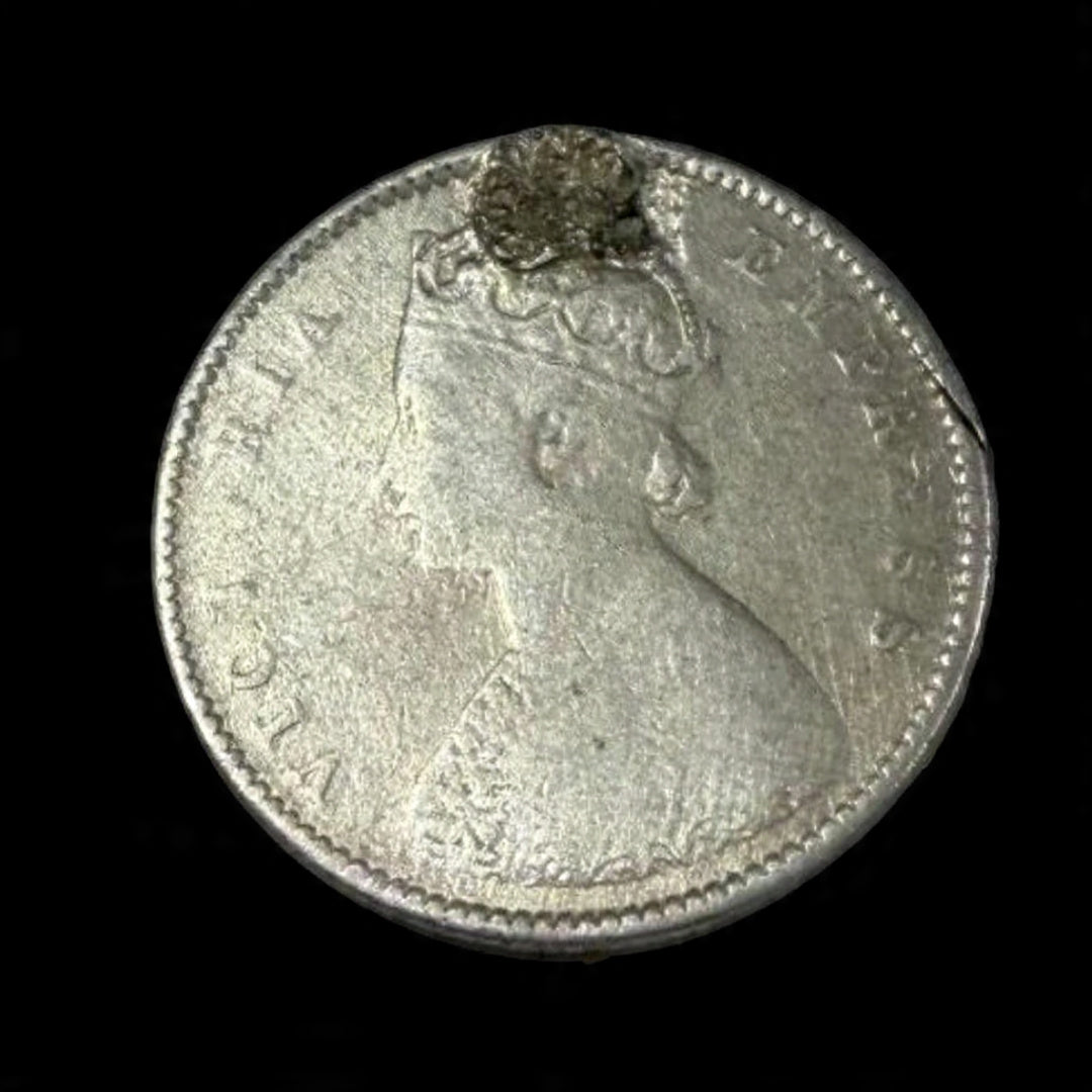 Half Rupee Silver Coin 1899 British India - Victoria Empress as per image - Collection Bazzar