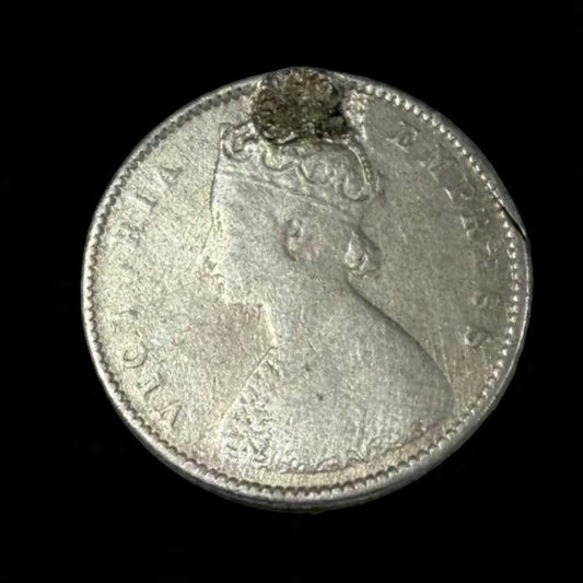 Half Rupee Silver Coin 1899 British India - Victoria Empress as per image - Collection Bazzar