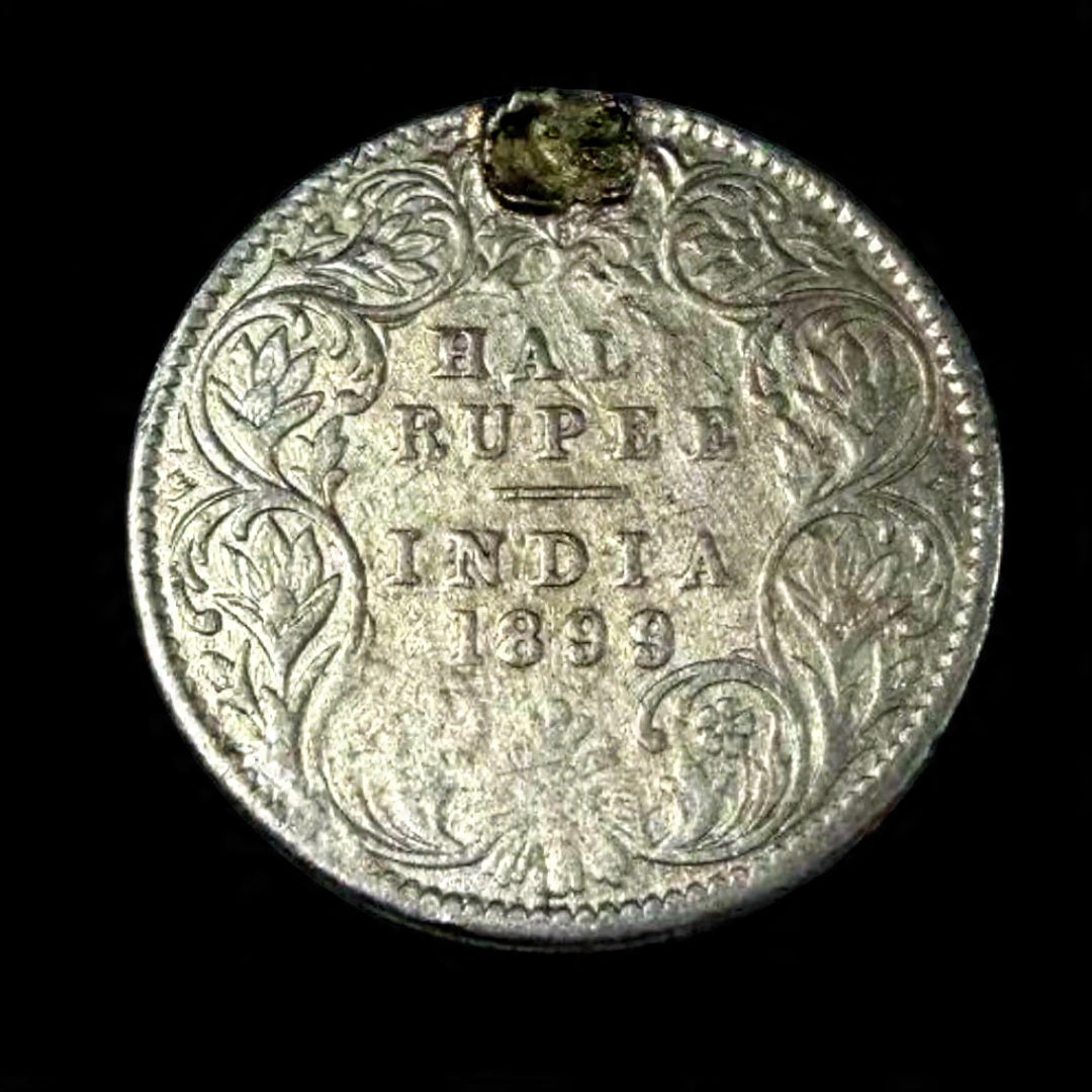 Half Rupee Silver Coin 1899 British India - Victoria Empress as per image - Collection Bazzar