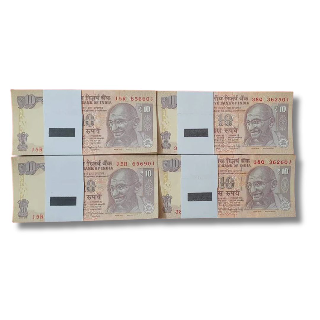 Rs 10 Bank Note Serial | 100 Note Each Pkt | Gem UNC Condition | Each Packet Price 2100