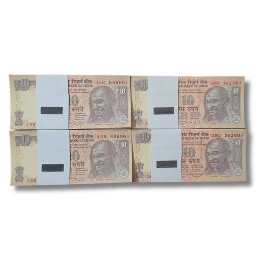 Rs 10 Bank Note Serial | 100 Note Each Pkt | Gem UNC Condition | Each Packet Price 2100