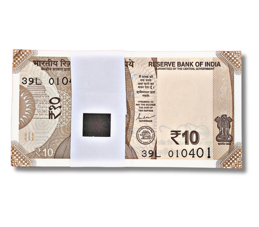 ₹10 Birthday And Anniversary Note Packet – Prefix 39L Serial 010401 | 1 April 2001