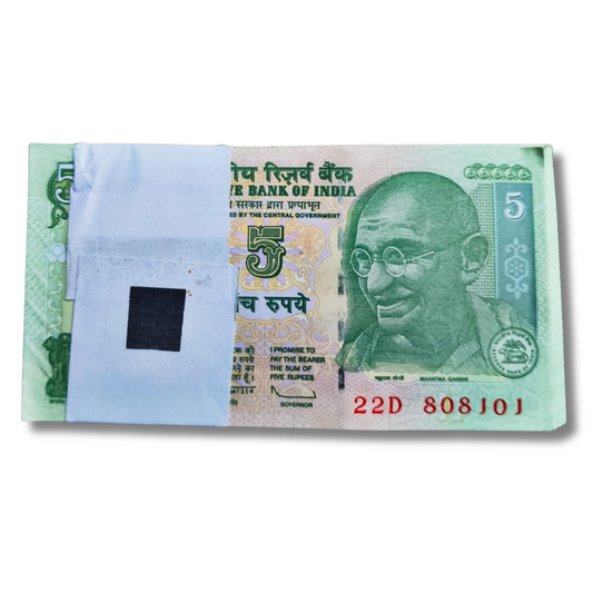 Rs 5 Note Packet – Serial 808101 | Includes Ladder 808182 Number Note