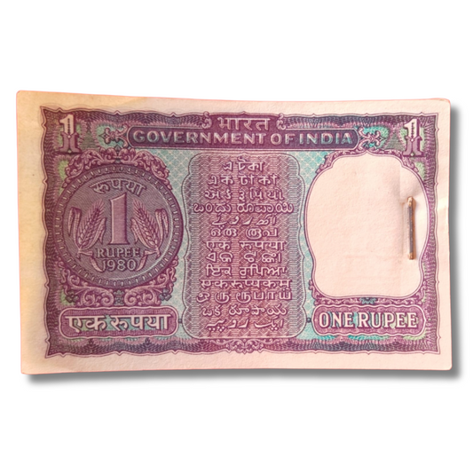 ₹1 Big Coin Serial Packet – 26B Prefix 887101 Ending 108 | 1980 UNC | R.N. Malhotra