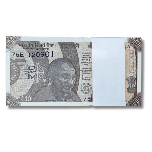 Rs 10 serial birthday packet 120901 September unc condition