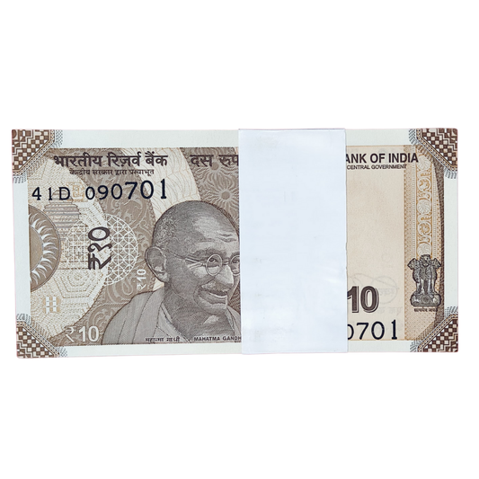 Rs 10 birthday serial packet 090701 July 9 with 786 bismillah holy number unc  condition