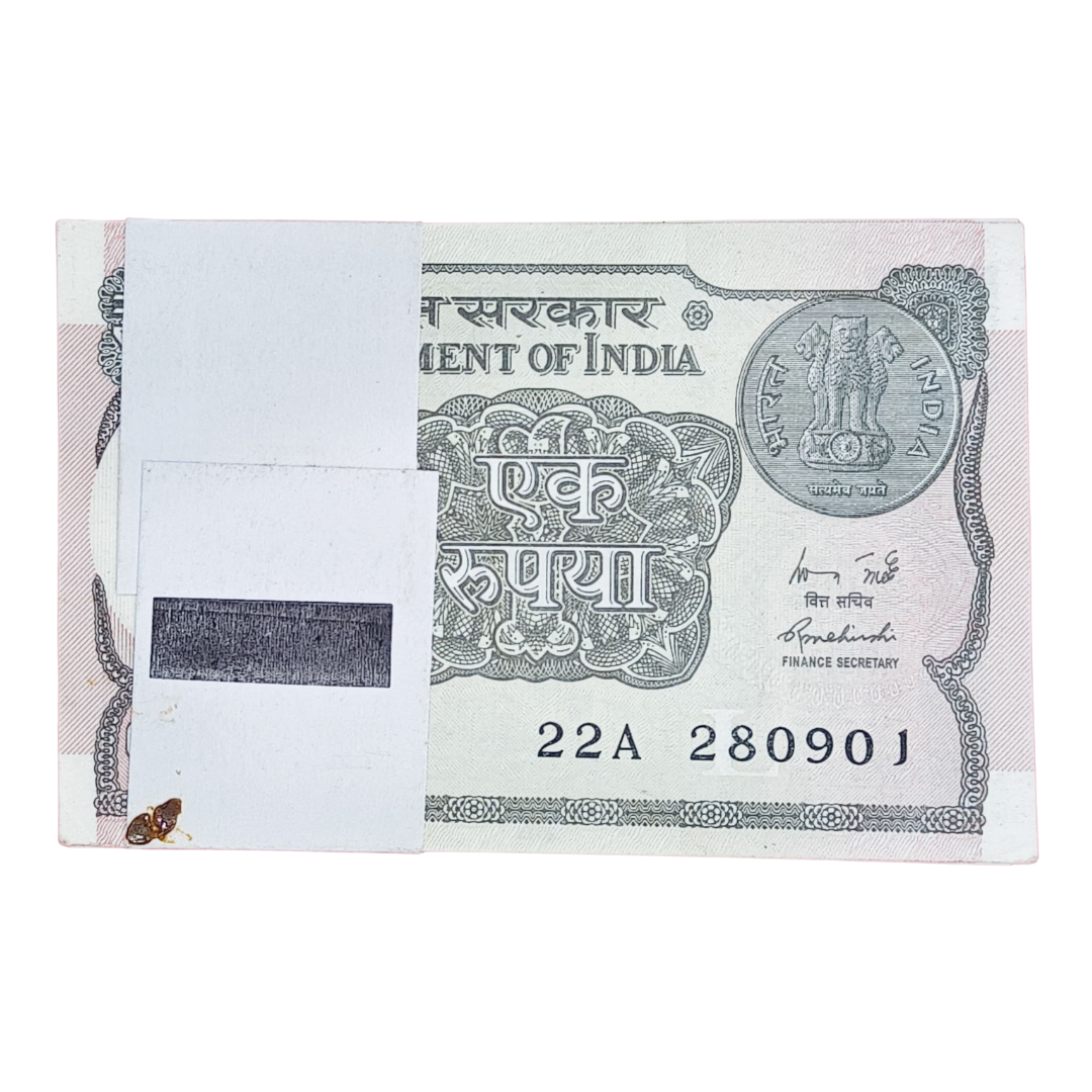 Rs 1 Birthday Serial Packet 28 September 2001  UNC Condition